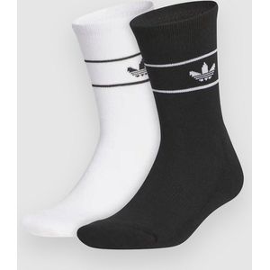 adidas - Skateboarding Logo Band Sock - Wit - 2-pack