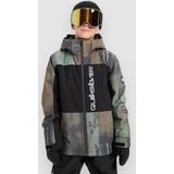 Quiksilver - Side Hit Block - Jas - Groen - Jongens 16 jaar