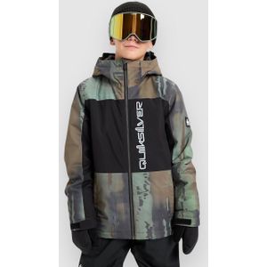Quiksilver - Side Hit Block - Jas - Groen - Jongens 16 jaar