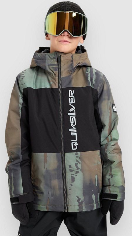 Quiksilver - Side Hit Block - Jas - Groen - Jongens 16 jaar