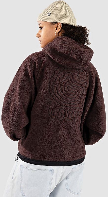 Carhartt WIP - Helix - Fleece Jas - Donkerbruin / Zwart