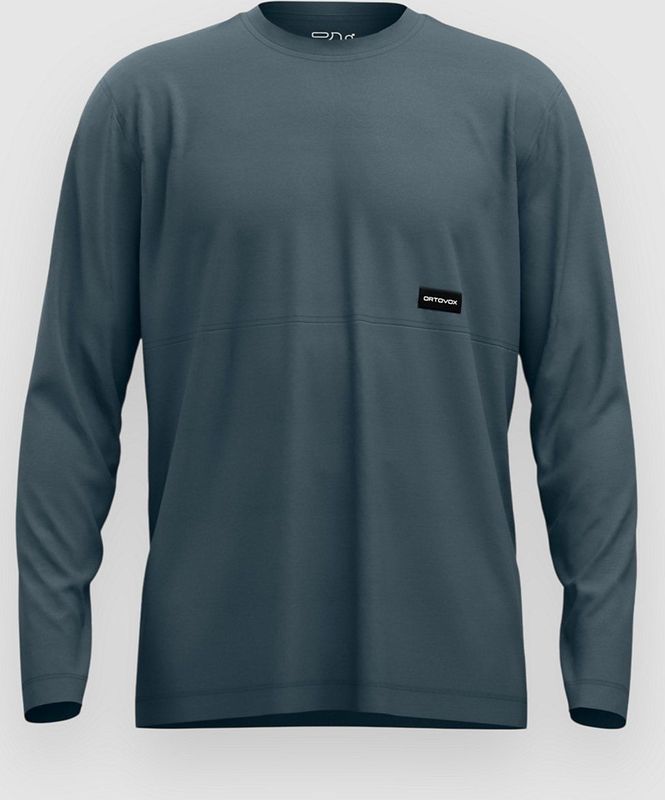 Ortovox - 185 Merino Patch L/S - Merinoshirt - Grijs