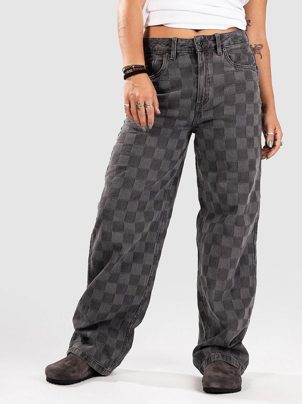 VANS - Sirelle - Broek - Grijs/Zwart - Loosefit - Lang