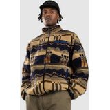 Iriedaily - Insaneia - Fleece Jas - Marine - Bruin - Kaki