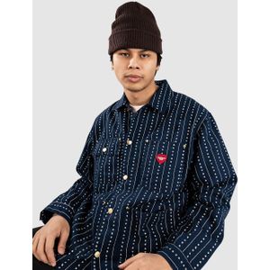 Carhartt Wip, Heren, Jassen, Blauw, Maat: S Katoen,