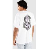 Volcom - Snake Peace - T-shirt - Wit - Losse Pasvorm - Korte Mouwen
