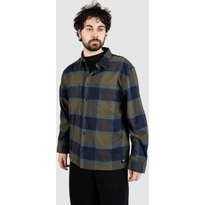 Vans - Larkspur Plaid Flannel - Blouse - Kaki