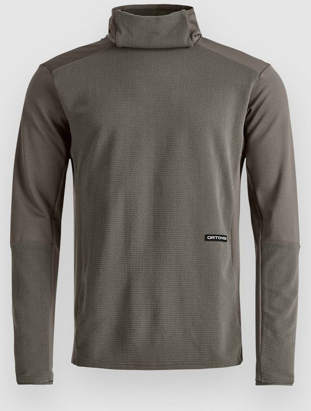 Ortovox - Fleece Cord Hoodie - Fleecetrui - Bruin/Grijs
