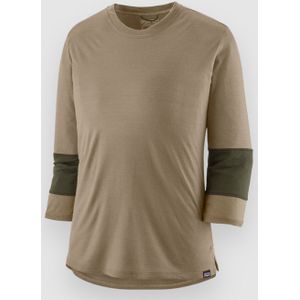 Patagonia - Merino 3/4 Sleeve Bike Jersey - Beige - Dames