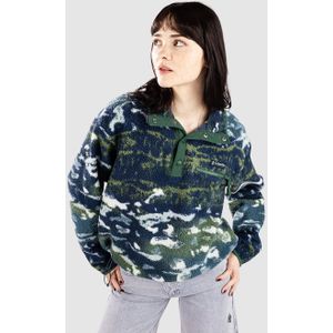 Columbia - Helvetia II Printed Cropped Half Snap - Fleece - Groen