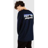 Patagonia Longsleeve P-6 Logo Responsibili Tee - Kleur New Navy