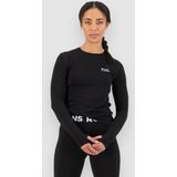 Mons Royale - Cascade Merino Flex 200 L/S - Merino-ondergoed - Zwart