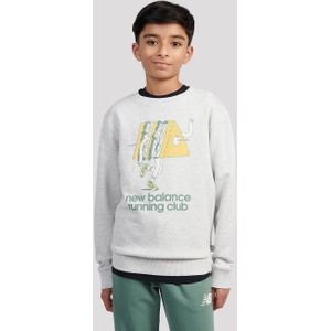 New Balance Running Club Cartoon Graphic Ft Crew Kids Sweater