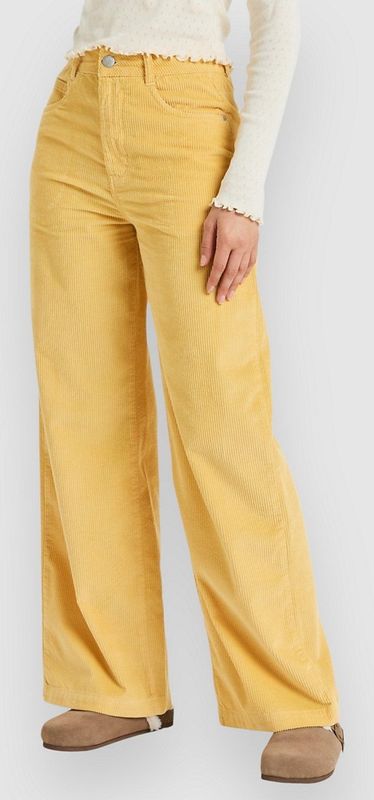 Roxy - Surf On Cloud Cord - Corduroy Broek - Hoge Taille - Wijde Pijpen - Dames