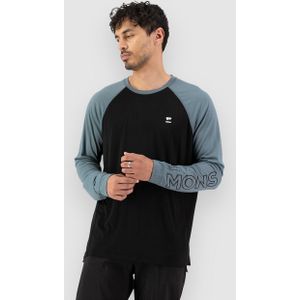 Mons Royale - Tarn Merino L/S - Merinolongsleeve - Zwart