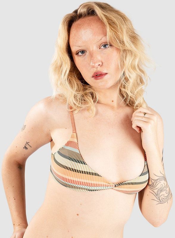 Volcom - Sol Song V - Bikinitop - Dames - Twist V-hals - Uitneembare Cups - Verstelbare Bandjes