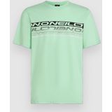 T-shirt - Stripe - Katoen - Geribbelde Kraag - Print op Waterbasis