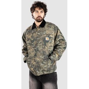 Carhartt Wip - La OG Detroit Jacket - Veelkleurig - Winter Camo Jas met Fluweel Kraag