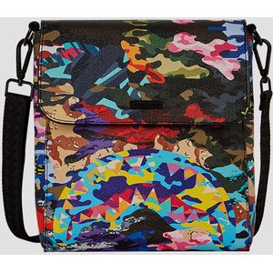 Sprayground Sliced And Diced Camo Messenger Schoudertas