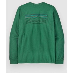 Patagonia - P-6 Logo Responsibili-Tee - Longsleeve - Heartleaf Green - 50% Katoen 50% Polyester