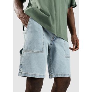 Denim Project - DPUTILTY - Korte Broek - Lichtblauw - Loosefit, Acid Washed, Denim