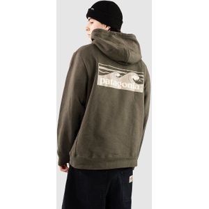 Patagonia - Boardshort Logo Uprisal Hoody - Olijfgroen - Hoodie