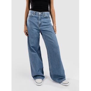 Carhartt WIP - Jane Pant W - Jeans - Blauw - 100% Katoen, Losse Pasvorm, Wijde Pijpen