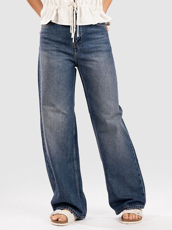 Carhartt Wip - Wide Jeans - Blauw - Dames - 100% Katoen