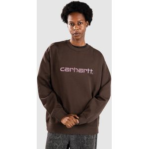 Carhartt Work In Progress - Oversized Sweatshirt - Dames - Ronde Hals - Labelstitching