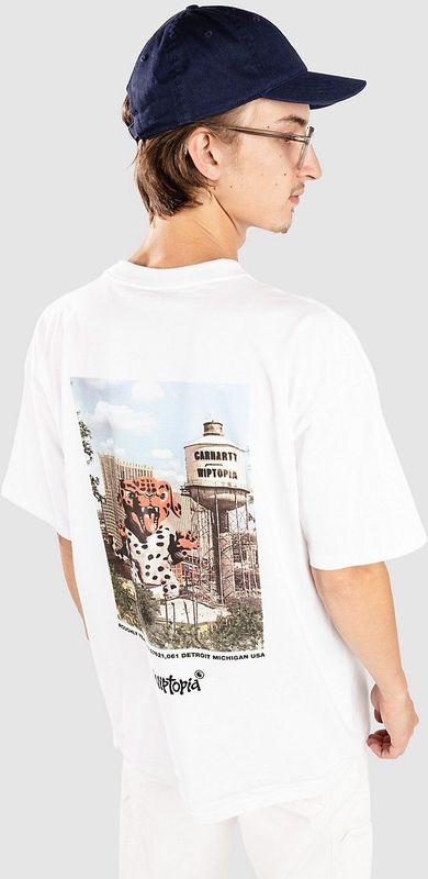 Carhartt Wip - Wiptopia - T-shirt - Wit - Katoen - Korte Mouwen