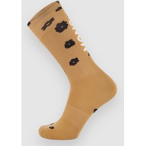 Mons Royale - Atlas Merino Snow Sock Aoraki Lily Toffee - Skisokken - Geel