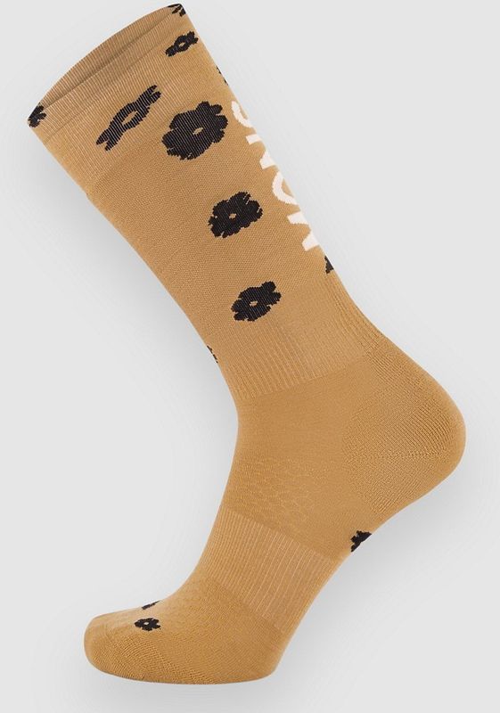 Mons Royale - Atlas Merino Snow Sock Aoraki Lily Toffee - Skisokken - Geel
