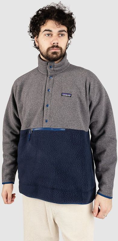 Patagonia Retro Pile 1/2 Snap Pullover Fleecetrui (Heren |grijs)