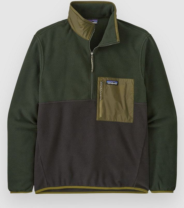 Patagonia - Microdini 1/2 Zip P/O - Trui - Black