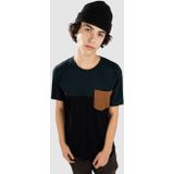 Iriedaily - Block Pocket - T-shirt - Contrastkleuren - Ronde Nek