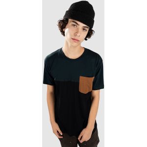Iriedaily - Block Pocket - T-shirt - Contrastkleuren - Ronde Nek