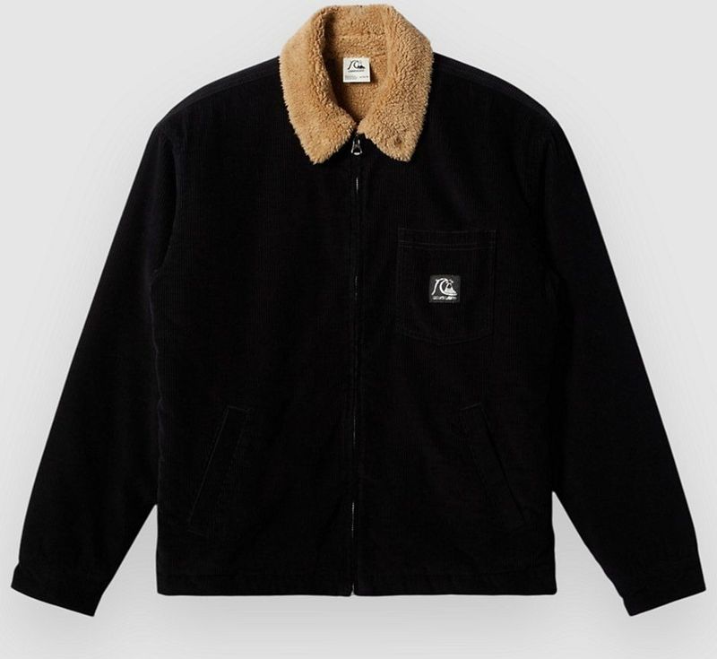 Quiksilver - DNA Sherpa Harrington Jacket - Vrijetijdsjack - Zwart