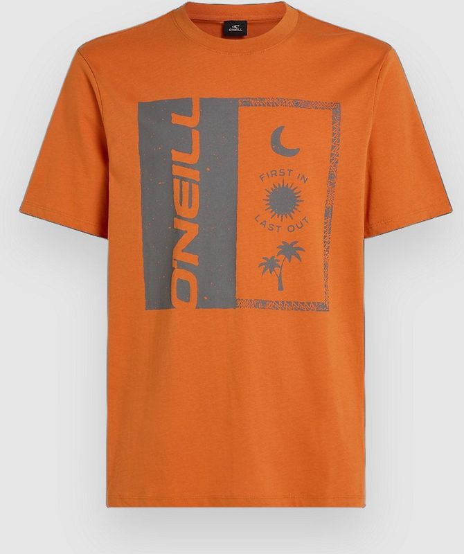 O'Neill - Front Print - T-shirt - Oranje - Katoen