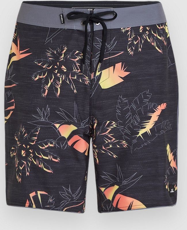 O'Neill - Hyperfreak Mysto Scallop Boardshort - Zwart - Polyestermix