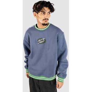 Santa Cruz - Global Oval Dot Front Crew - Trui - Blauw