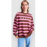 Roxy - Strictly Stripes - Oversized Trui - Rood/Roze