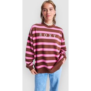 Roxy - Strictly Stripes - Oversized Trui - Rood/Roze