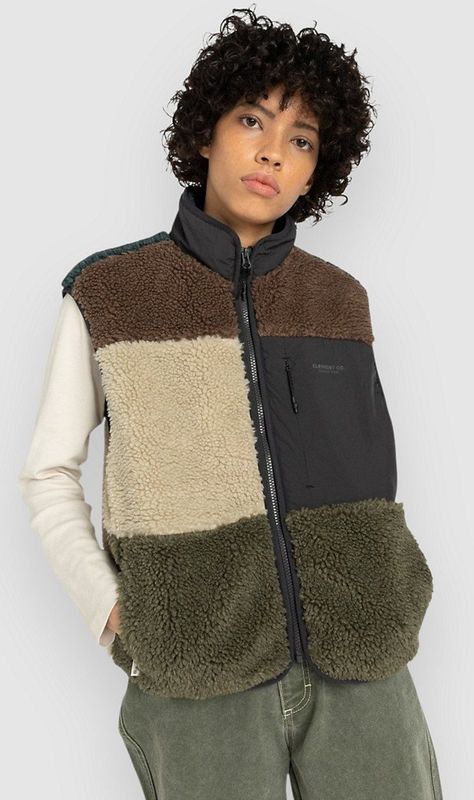 Element Womens Lake Sherpa Fleecebodywarmer (Dames |bruin)