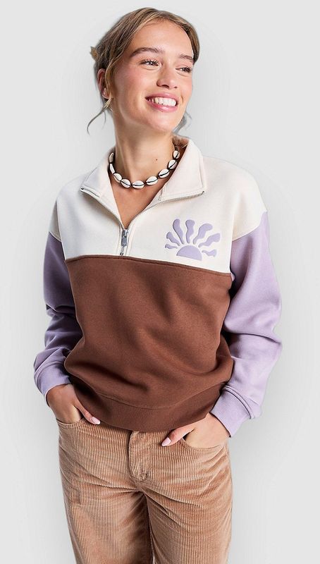 Roxy - View Point Block - Fleece - Colourblock - Halve Rits - Dames