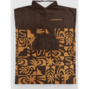 Quiksilver - Aqyaa03233 - Poncho - Bruin - Badstof Katoen