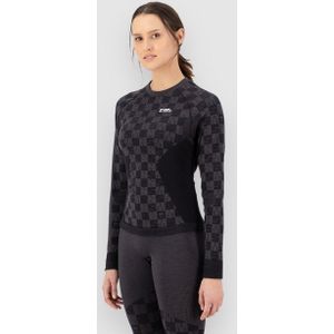 Mons Royale - Ascender Merino - Seamless L/S Merino-ondergoed - Grijs/Blauw