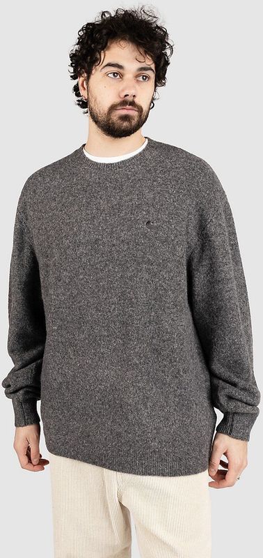 Carhartt WIP - Curtis Sweater Tangled Graphite - Trui - Grijs - Wol
