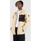 Iriedaily - Wonderer Track - Fleece Jas - Beige - Color-Blocking