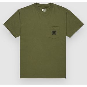 DC Shoes - T-shirt - Brons green - Korte Mouwen - 75% Katoen