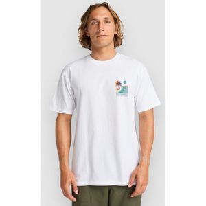 Billabong - T-shirt Sundown - Wit - Korte Mouwen - 100% Katoen